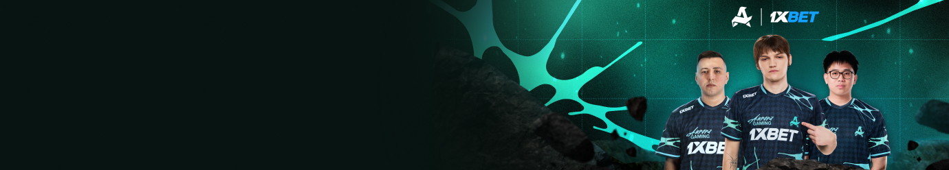 1xBet is the title partner of AURORA Gaming