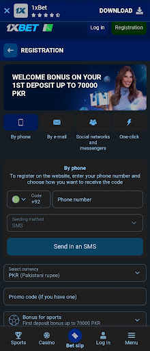  1xbet Account Registration