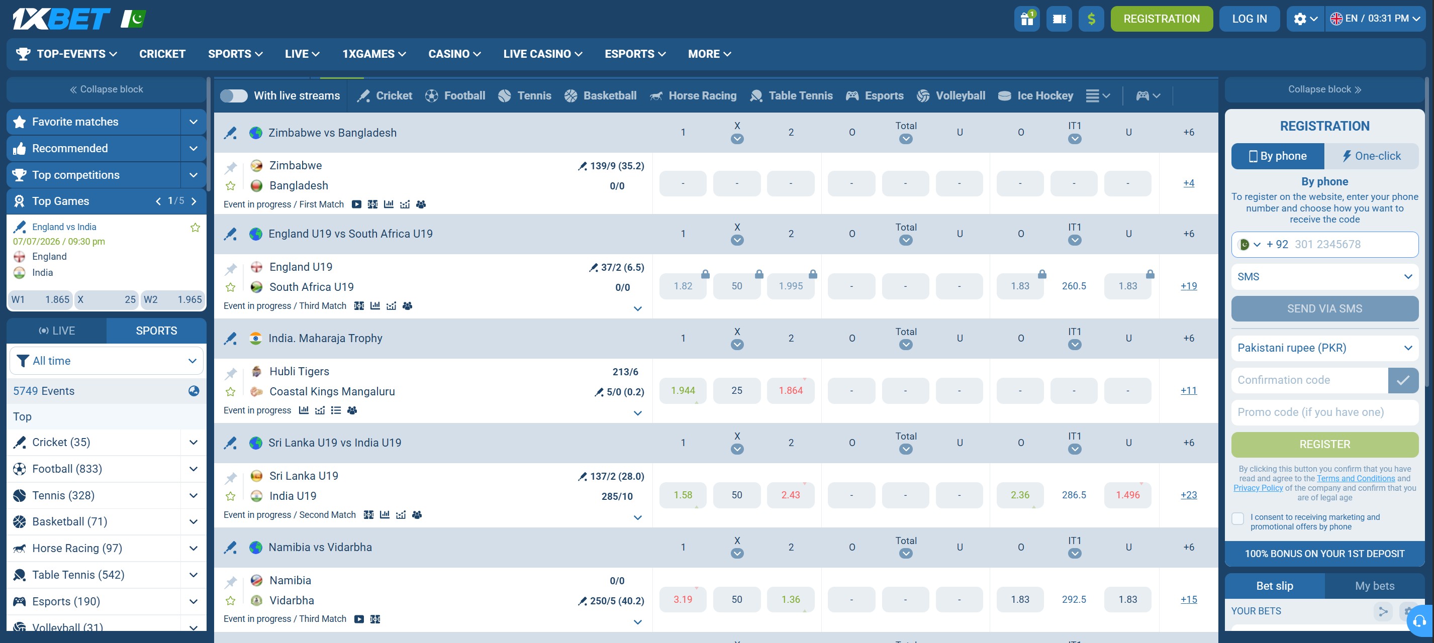 cricket bet types